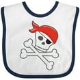 thumbnail image 3 of Inktastic Pirate Skull and Crossbones Boys or Girls Baby Bib, 3 of 4