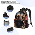 thumbnail image 3 of Fotbe Colorful Flower German Shepherd Mochila Ligera Casual para Laptop para Hombres y Mujeres, Mochila Impermeable de Uso Diario, Mochila para Universidad, 3 of 6