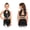 Black, variant on Girls Latin Dance Glittery Sequins Tassel Leotard Dress Modern Jazz Cha Cha Dancewear Black 6