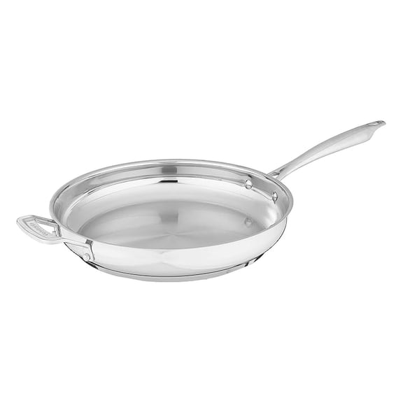 Professional Stainless Skillet with Helper, 12-Inch