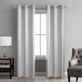 thumbnail image 2 of Urban Shop Solid Texture Room Darkening Grommetted Curtain Panel, Set of 2, 2 of 4