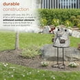 thumbnail image 6 of Alpine Corporation Stone Finish Frog with Metal Dragonfly Statuary, 6 of 13