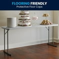 thumbnail image 3 of Table de formation pliante Flash Furniture en plastique blanc granite, 3 of 9