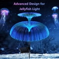 thumbnail image 4 of Solar Garden Lights Outdoor Waterproof 7-Color Changing LED Jellyfish Lights with Solar Power, Light Sensor and Waterproof Design for Garden, Yard and Patio Decorative (2 Pcs), 4 of 8