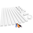thumbnail image 1 of Kit Cord Hider YesBes Cable Raceway de 116.5 pulgadas, blanco, 1 of 6