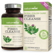 NatureWise Total Colon Care: 10-Day Rapid Cleanse for Colon Health, Promotes Energy & Alleviates Bloating, 40 Caps