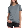 thumbnail image 2 of Workout Tops for Women Quick Dry Short Sleeve T-Shirts Loose Fit Athletic Fitness Clothing for Gym Running Yoga Summer Tops 2026 Gray XL, 2 of 5