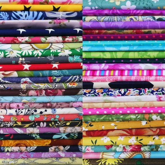 50 PCS 100% Cotton Fabric Bundles for Quilting Sewing DIY & Quilt Beginners, Quilting Supplies Fabric Squares (50 PCS 12"" x 12"")