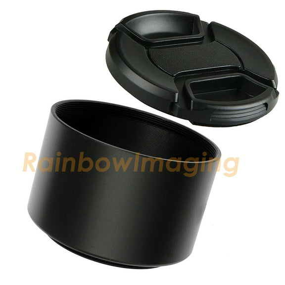 46mm Telephoto Lens Hood, 46mm Lens Hood for Canon Fuji Leica Leitz Nikon Olympus Panasonic Pentax Sony Lens, 46mm Tele Screw-in Lens Hood
