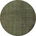 thumbnail image 1 of Ahgly Company Indoor Round Abstract Brown Modern Area Rugs, 6' Round, 1 of 4