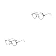 thumbnail image 4 of Sonducket Gafas de forma redonda anti luz azul, gafas de estilo Vintage, gafas transparentes con montura grande para óptica Negro 2piezas, 4 of 6