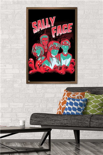 Sally Face - Shadows Wall Poster, 22.375" x 34" Framed