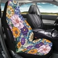 thumbnail image 5 of Binienty Dahlia Floral Car Seat Covers & Accessories Washable Waterproof Auto Seat Covers To Protect Seats Anti-Scratch Vehicle Bucket Cushions Airbag Compatible for Cars SUV Truck Van, 5 of 8