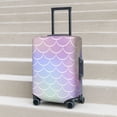 thumbnail image 3 of Wukai Fish Scale1 Elastic Luggage Cover: Personalized Protection for Your Suitcase - Fits 19~29-inch, Washable & Durable Travel Companion-X-Large, 3 of 8