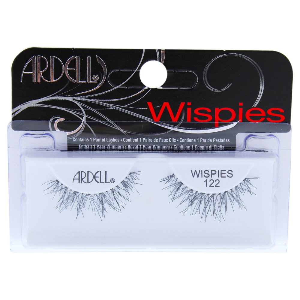Wispies Lashes 122 Black by Ardell for Women 1 Pair Eyelashes