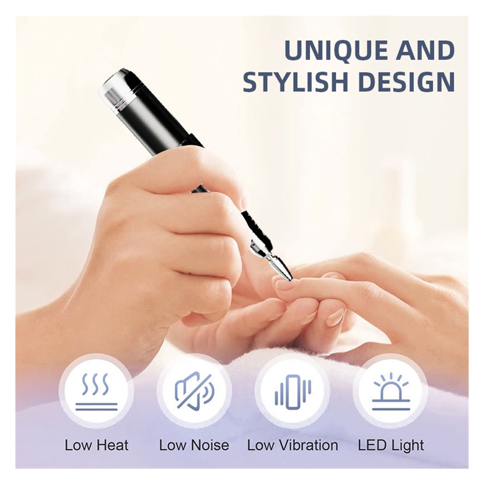 35000RPM Electric Nail Drill Manicure Machine For Hand And Foot Repair Manicure Cutter Set Nail Gel Polisher Salon Equipment ,Low Noise