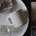 thumbnail image 5 of Taza de café de cerámica con líneas geométricas simples for té, cacao, leche y café en casa y en la oficina., 5 of 5