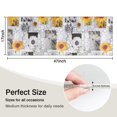 thumbnail image 5 of White Gray Photo Frame Daisy Sunflower Pattern Kitchen Rug Mat,Kitchen Runner Rugs Non Skid Washable,Decorative Kitchen Floor Mats for Kitchen,Sink,Laundry,17"X47", 5 of 5