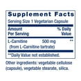 thumbnail image 3 of Life Extension L-Carnitine – 500 mg, Energy Supplement, Memory Supplement – Free Form Amino Acid, Nitric Oxide Support, Healthy Blood Pressure – Gluten-Free, Non-GMO, Vegetarian – 30 Capsules, 3 of 10