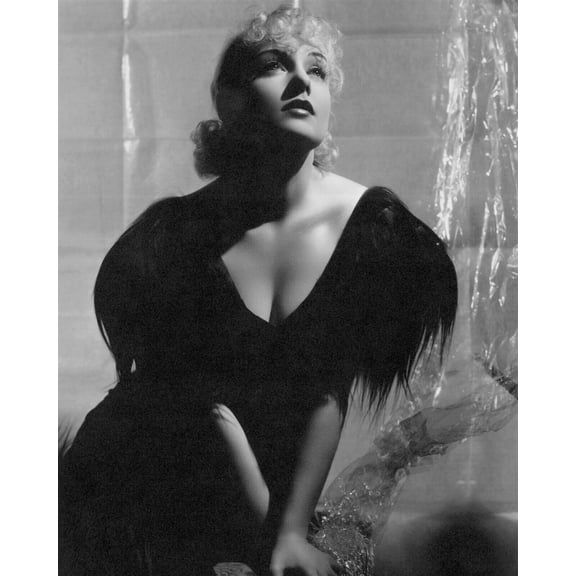 Carole Lombard beautiful glamour portrait 1930s showing cleavage 8x10 inch photo