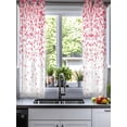 thumbnail image 2 of Pink Valentine's Day Sheer Curtains 54 Inch Length 2 Panels Set for Living Room/Bedroom, Lover Heart Modern Art Romantic Kitchen Curtains Grommet Semi-Sheer Curtains Window Treatments 42"x54"x2, 2 of 7