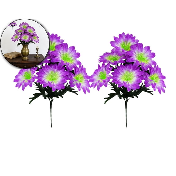 Artificial Flowers for Outdoors Silk Flowers UV Resistant Faux Flowers for Outdoor Planters Realistic Spring Decor Artificial Dahlia Flowers for Front Door Porch Patio Balcony Yard