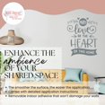 thumbnail image 4 of May Love Be Heart of this Home Quote Decals for Wall - Die-Cut Vinyl Wall Art - Kitchen Wall Stickers - Family Wall Decals - Removable Family Quotes Wall Decor, 23x18-Inch StormGray, 4 of 5