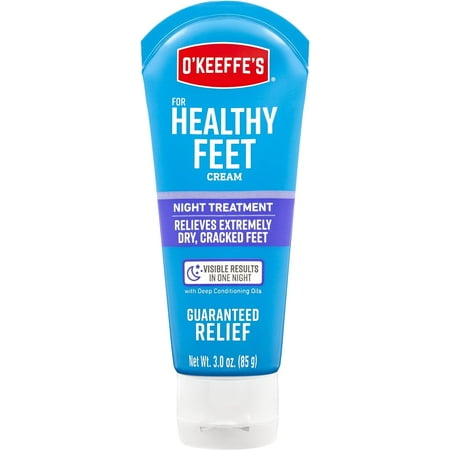 O'Keeffe's Healthy Feet Night Treatment Foot Cream, 3.0 Ounce Tube (Pack of 2)