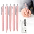 thumbnail image 2 of Gel Pens Fine Point Black Ink Smooth Writing Rollerball Pen Non Slip Grip Durable Clip No Bleed Writing Pen Multi Color Barrel Option for Journaling Note Taking Office Daily Writing Use 5Pcs 0.5mm, 2 of 9