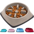 thumbnail image 1 of GORILLA GRIP Comedero lento pendiente de patente Cuencos para perros 4 tazas Juguete rompecabezas interactivo para perros y gatos El entrenamiento alimentario mantiene a las mascotas ocupadas y evita, 1 of 1