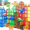 thumbnail image 1 of Juguetes magnéticos con forma de dinosaurio, 102 piezas, con 8 dinosaurios - Coodoo, 1 of 7