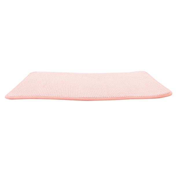 WEUVEB Tapete Para Platos Absorbente Rosa Para Encimera Cocina Y Práctico