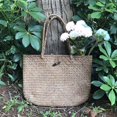 thumbnail image 4 of Bolsos de hombro de paja de moda para mujer Bolsos de playa (naranja) Afortunado Sencillez, 4 of 5