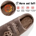 thumbnail image 3 of Knivor Cat Cartoon Scuff House Slippers for Women Cute Animal Fuzzy Fleece Lined Slip On Non Slip Thick Sole Indoor Outdoor Winter Couple Slippers, 3 of 9