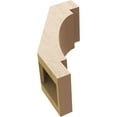 thumbnail image 6 of Ekena Millwork 5"W x 8"D x 12"H Merced Rough Cedar Woodgrain TimberThane Knee Brace, Primed, 6 of 6