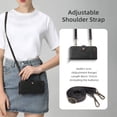 thumbnail image 4 of Decase for Google Pixel 7 Pro 6.7" Case, Multi-Function Zipper Leather Magnetic Pocket Wallet Case with Card Slot Holder, Detachable Flip Protective Cover with Crossbody Shoulder Strap, Black, 4 of 8