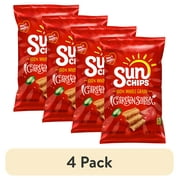 (4 pack) SunChips Garden Salsa Whole Grain Snacks, 7 oz Bag