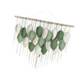 thumbnail image 4 of Borlas de hojas colgantes de pared de macramé, artesanía bohemia de cuerda de algodón, borla de decoración del hogar, decoración de arte de pared de macramé para sala de estar, 21 hojas, 4 of 8