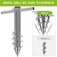 thumbnail image 3 of Sombrilla de playa Sand Anchor Dolibest con base en espiral de acero, 3 of 8