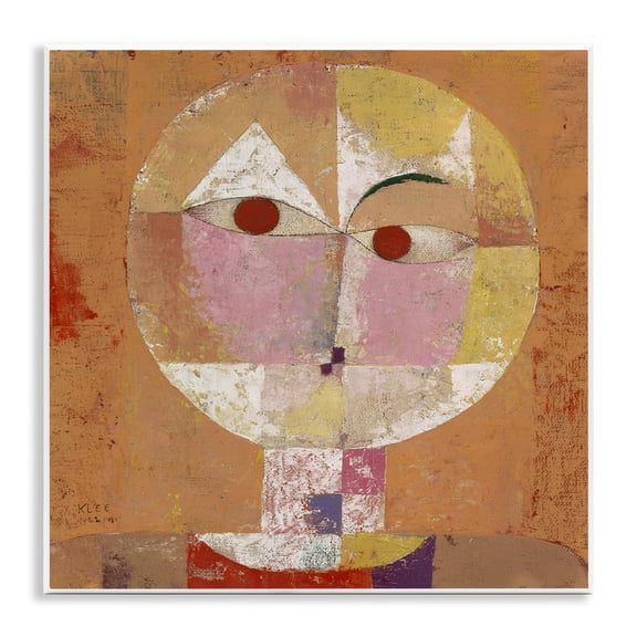 Stupell Industries Classic Senecio Paul Klee Abstract Painting Unframed Art Print Wall Art, 12 x 12