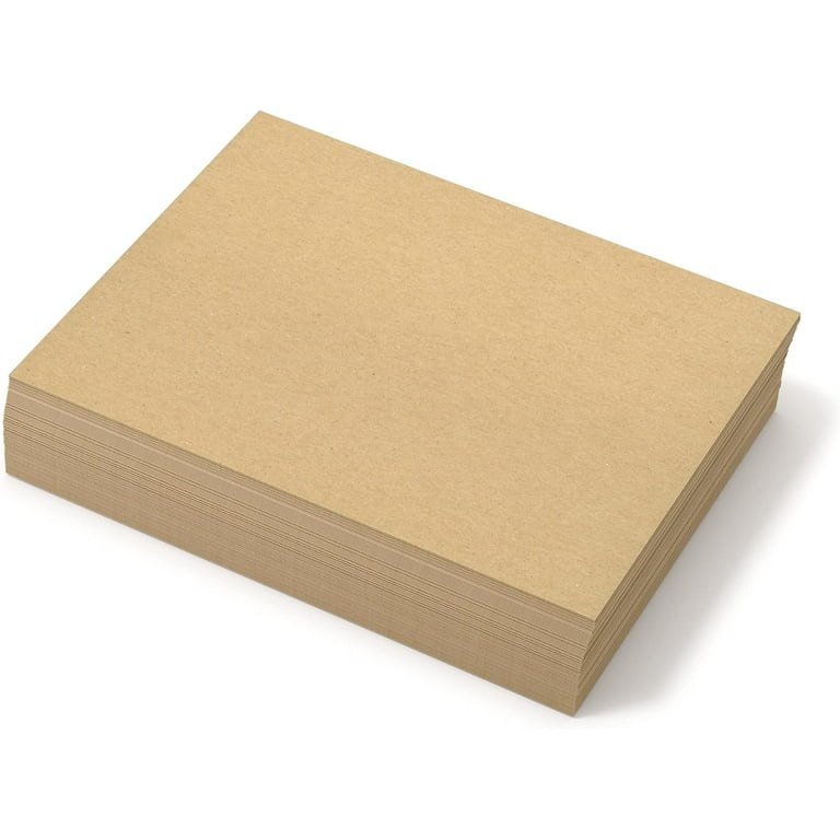  Chipboard Sheets 8.5 x 11 - 100 Sheets of 22 Point Chip Board  for Crafts - This Kraft Board is a Great Alternative to MDF Board and  Cardboard Sheets