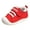 Red, variant on Toddler Boys Girls Canvas Shoes Comfortable Tennis Walking Sneakers with Adjustable Hook and Loops Athletic Non Slip Casual Running Shoes Yellow Size 10 Toddler
