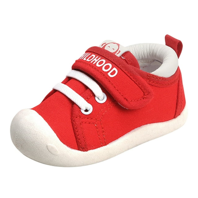 Chaussures pour Tout-Petits Garçon Fille Espadrilles pour Bébé Antidérapantes en Maille Premiers Pas 6 9 12 18 24 Mois Espadrilles pour Bébé Rouges 16/12 m-15 m