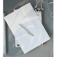 thumbnail image 4 of Carpeta de archivos de poliéster con bolsillos para archivos, sobre de plástico, organizador de cartas de documentos planos con cierre de botón a presión, tamaño carta A4 (paquete de 5, translúcido) Zhivalor CZBG-XM145-4, 4 of 4