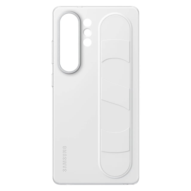 Funda con Agarre de Soporte para Samsung Galaxy S25 Ultra Blanca