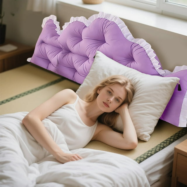 Hudfg Coussin de Dos / Oreiller de Repos / Soutien de Lecture en Lin Doux / Repos Confortable