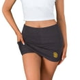 thumbnail image 2 of Women's Concepts Sport  Charcoal San Diego Padres Centerline Knit Skort, 2 of 2