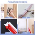 thumbnail image 4 of Gaahing T-Shaped Peel and Stick Shower Door Draft Stopper, Silicone Weather Stripping, Double Sided Self-Adhesive Seal Strip for Gaps (White, 10ft x 1.97in), 4 of 7