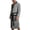Gray, variant on Big And Tall Men's Robe With Waist Belt Long Sleeve Solid Color Pajamas Comfortable Soft Loose Lounge Robe With Pockets