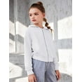 thumbnail image 3 of Arshiner Girls Zip Up Hoodies Kids Casual Sweatshirt Spring Fall Jackets with Pockets, 3 of 5